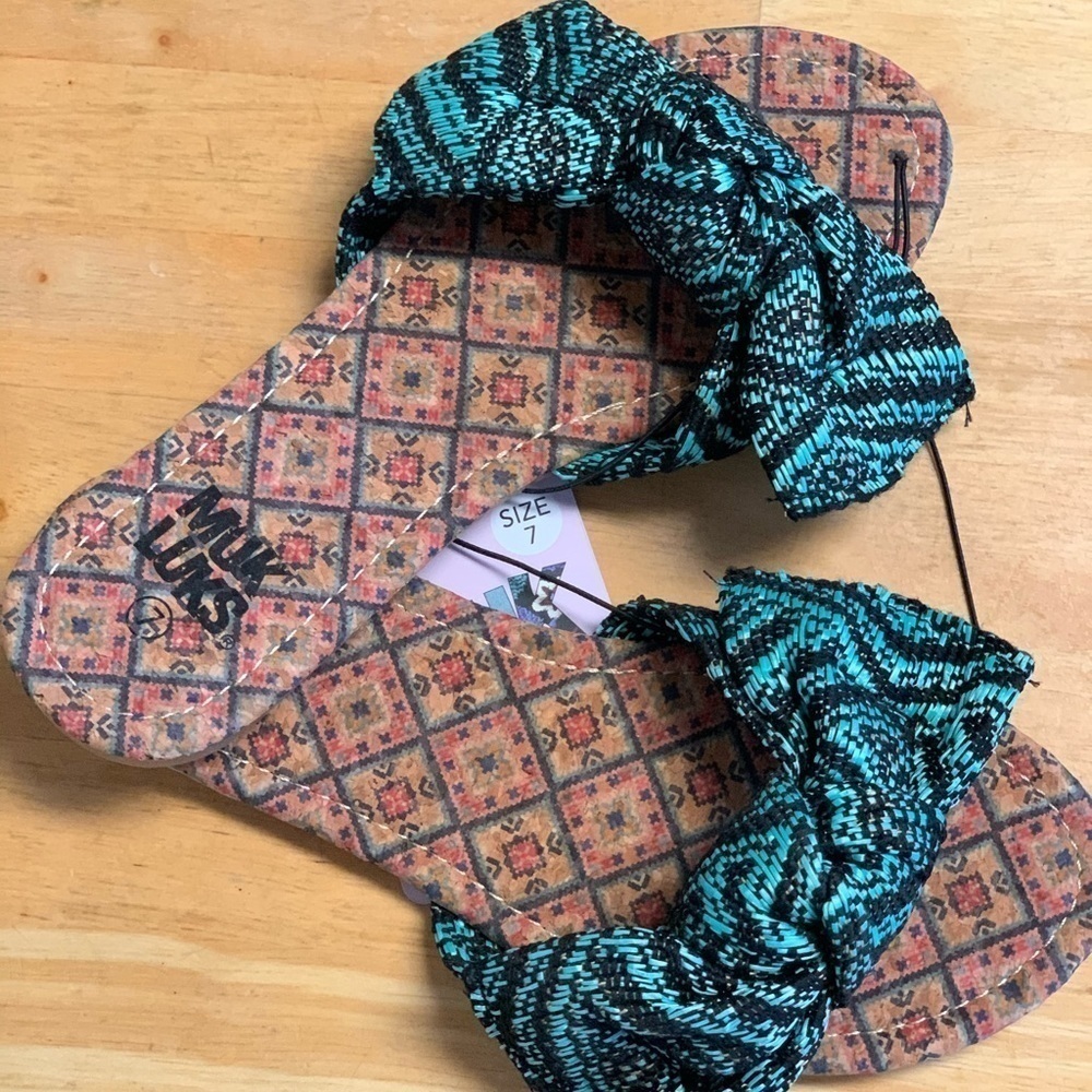 Muk Luks Women's Trysta Sandals, bow detailed, size 7